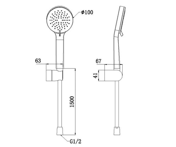 душевой набор ALLEN BRAU ECLIPSE